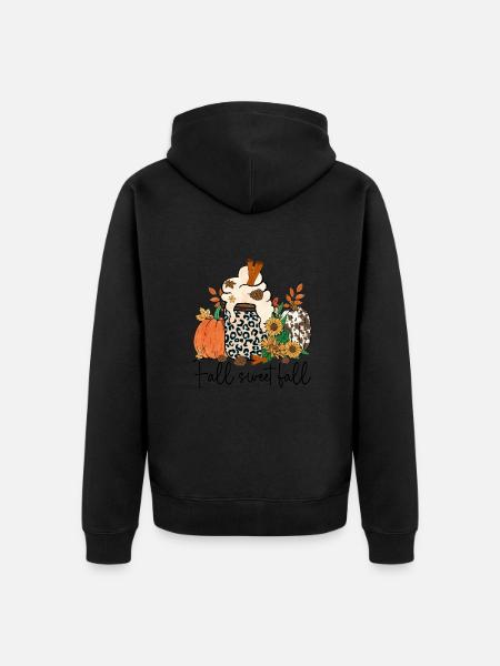 Fall Sweet Fall - Unisex Premium Organic Zip Hoodie - black