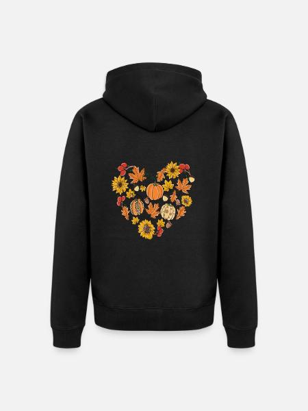 Happy Fall y'all - Unisex Premium Organic Zip Hoodie - black