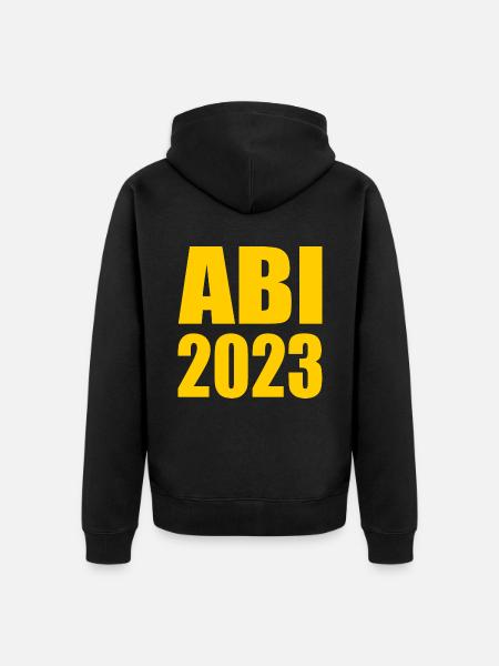 Abi 2023 - Unisex Premium Bio Zip Hoodie - Schwarz