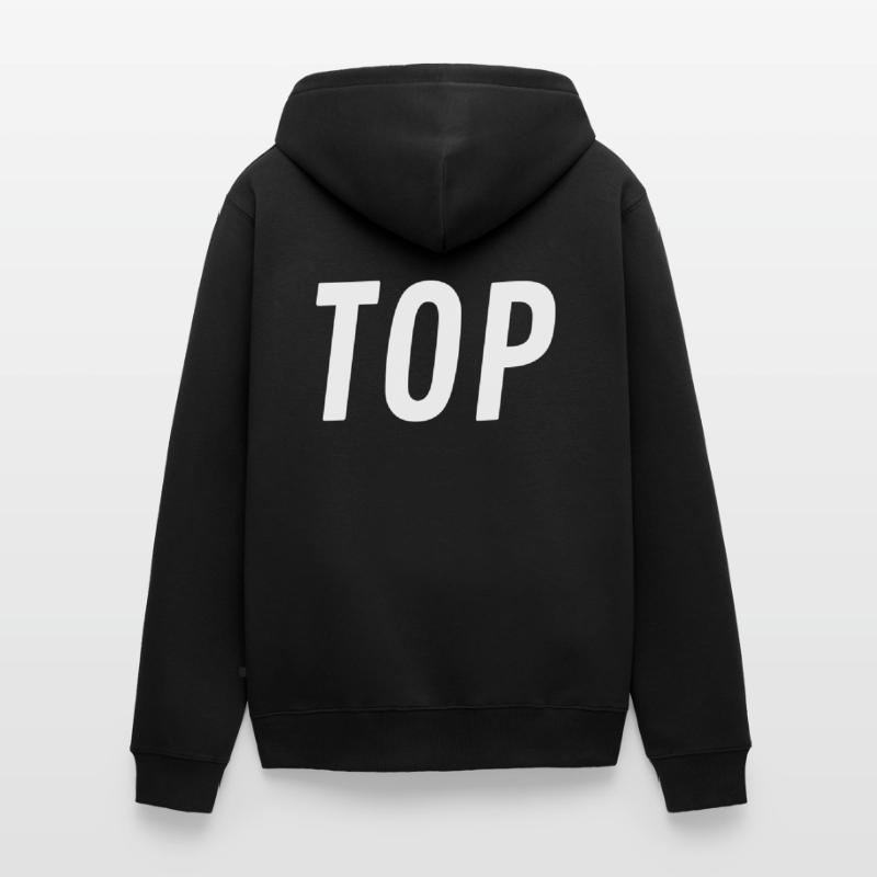 Top oder Bottom Unisex Premium Bio Zip Hoodie