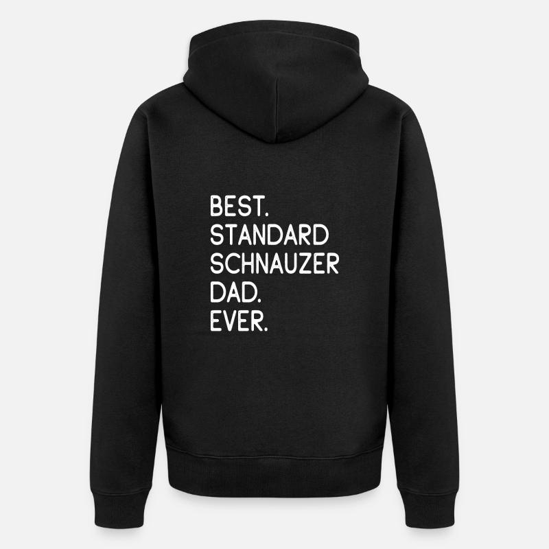 Standard Schnauzer - Veste à capuche bio Premium Unisexe - noir