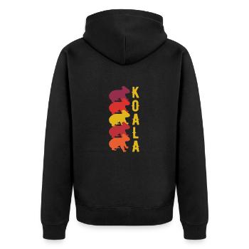 Koala - Veste à capuche bio Premium Unisexe - noir - Dos - Nico (187cm)