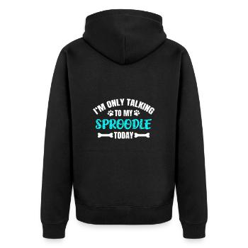Sproodle - Veste à capuche bio Premium Unisexe - noir - Dos - Nico (187cm)