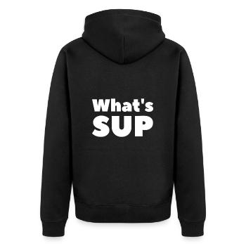 SUP Stand Up Paddle - Veste à capuche bio Premium Unisexe - noir - Dos - Nico (187cm)