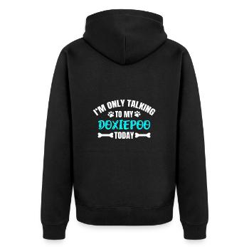 Doxiepoo - Veste à capuche bio Premium Unisexe - noir - Dos - Nico (187cm)