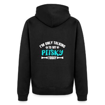 Pitsky - Veste à capuche bio Premium Unisexe - noir - Dos - Nico (187cm)