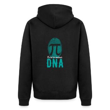 Math DNA Math Teacher Math Teacher Mathematician - Unisex Premium Organic Zip Hoodie - black - Back - Nico (187cm)