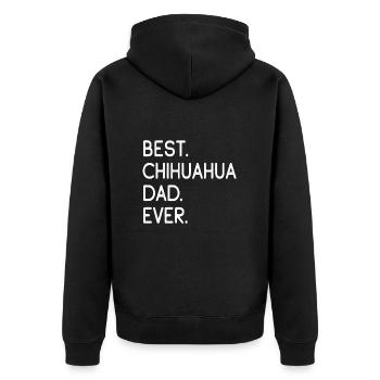 Chihuahua - Veste à capuche bio Premium Unisexe - noir - Dos - Nico (187cm)