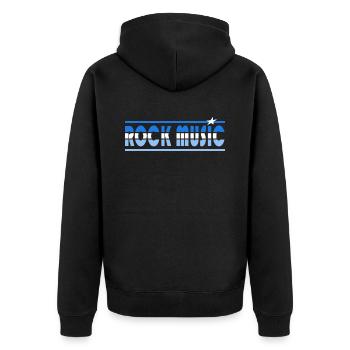 Rock Music Retro - Veste à capuche bio Premium Unisexe - noir - Dos - Nico (187cm)