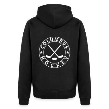 Hockey sur glace Columbus - Veste à capuche bio Premium Unisexe - noir - Dos - Nico (187cm)