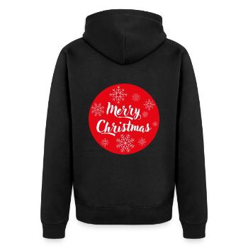 Merry Christmas - Veste à capuche bio Premium Unisexe - noir - Dos - Nico (187cm)