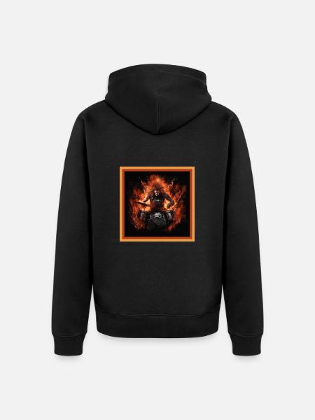 Flams Drummer - Unisex Premium Bio Zip Hoodie - Schwarz