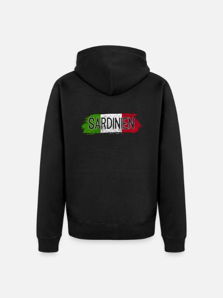 Sardinia Italy - Unisex Premium Organic Zip Hoodie - black