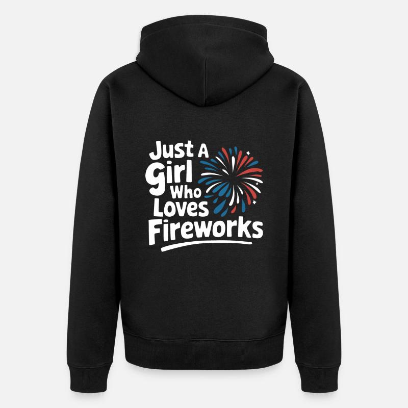 Pyrotechnie Feux d’artifice Pyrotechnie - Veste à capuche bio Premium Unisexe - noir