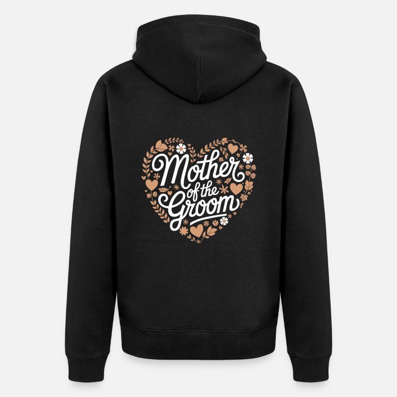 Marié Mariage Mariage - Veste à capuche bio Premium Unisexe - noir