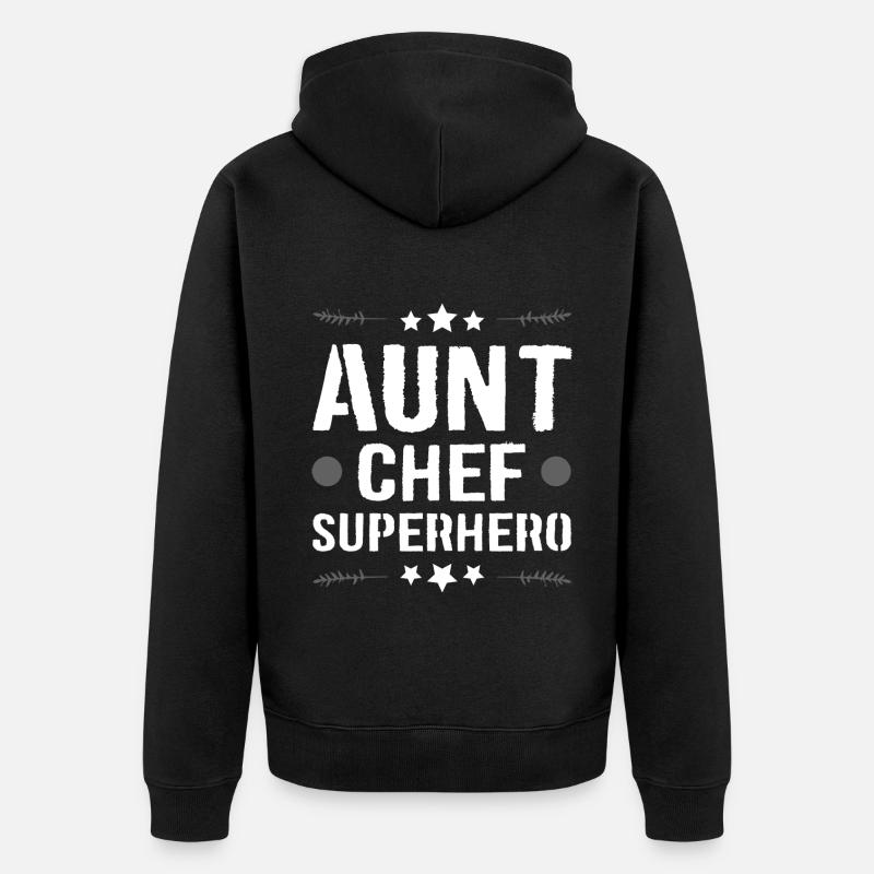 Tante Super-héros - Veste à capuche bio Premium Unisexe - noir