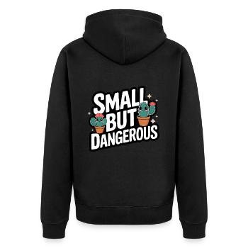 Cactus Cacti Desert Plant - Unisex Premium Organic Zip Hoodie - black - Back - Nico (187cm)