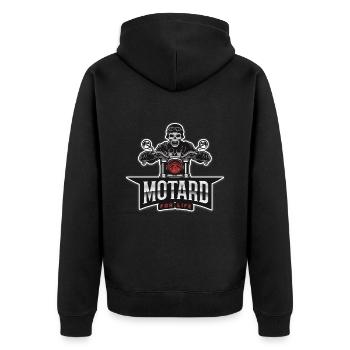 Motard for life - Veste à capuche bio Premium Unisexe - noir - Dos - Nico (187cm)