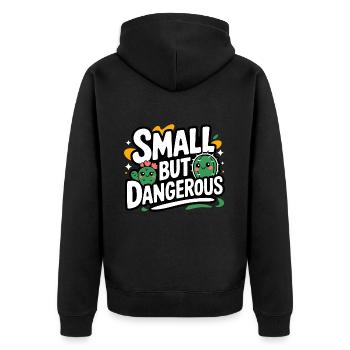 Cactus Cacti Desert Plant - Unisex Premium Organic Zip Hoodie - black - Back - Nico (187cm)