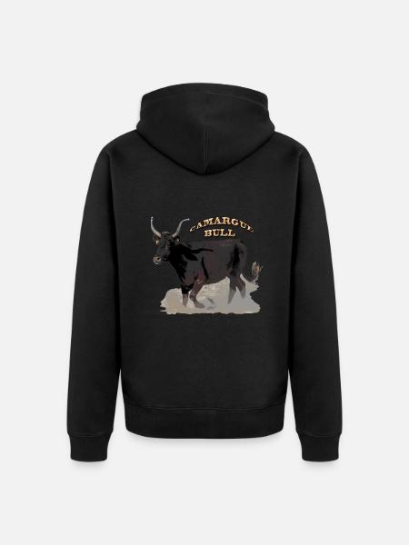 Taureau de Camargue - Veste à capuche bio Premium Unisexe - noir