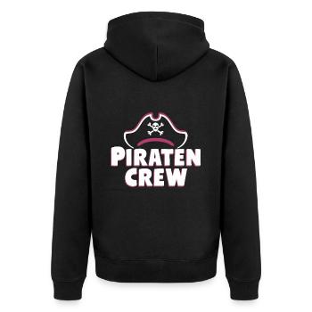 Pirate Carnaval Carnaval Déguisement - Veste à capuche bio Premium Unisexe - noir - Dos - Nico (187cm)