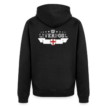 Liverpool - Veste à capuche bio Premium Unisexe - noir - Dos - Nico (187cm)