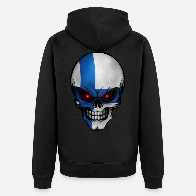 Crâne Finlande conçoit Allround - Veste à capuche bio Premium Unisexe - noir