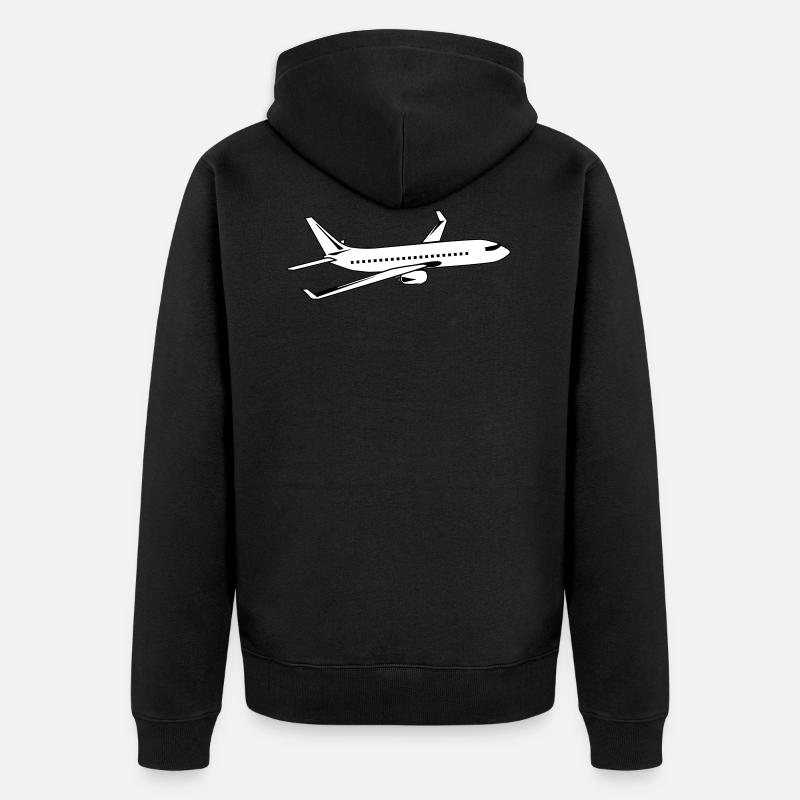 fly - Premium økologisk unisex-hettejakke - svart