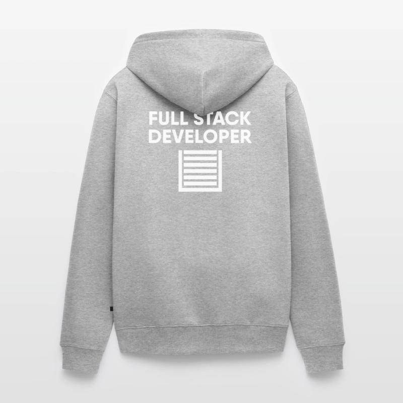 Full Stack Developer Unisex Premium Organic Zip Hoodie