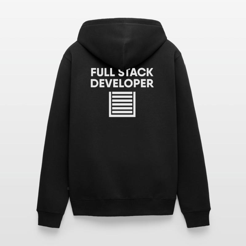 Full Stack Developer Unisex Premium Bio Zip Hoodie