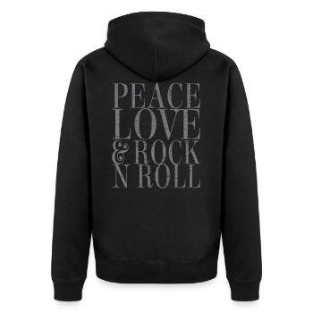 Rock And Roll - Veste à capuche bio Premium Unisexe - noir - Dos - Nico (187cm)