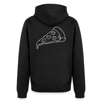 pizza - Veste à capuche bio Premium Unisexe - noir - Dos - Nico (187cm)