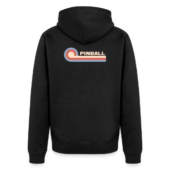 Pinball 70 Old School cadeau - Veste à capuche bio Premium Unisexe - noir - Dos - Nico (187cm)