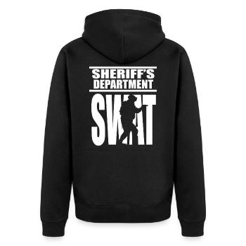 SWAT Team SRT Sheriff pour LEO Off Duty Cops Loi - Veste à capuche bio Premium Unisexe - noir - Dos - Nico (187cm)
