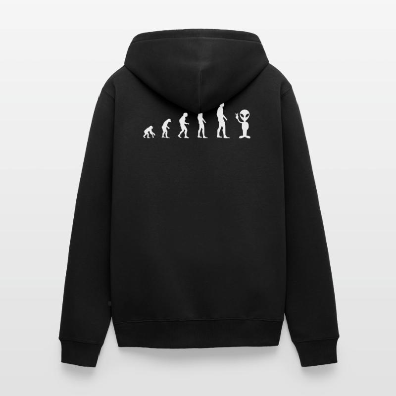 Alien Extra-Sci Fi - Evolution Veste à capuche bio Premium Unisexe