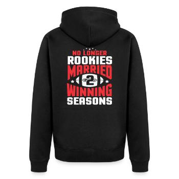 2e anniversaire de mariage cadeau 2 ans de football américain - Veste à capuche bio Premium Unisexe - noir - Dos - Nico (187cm)