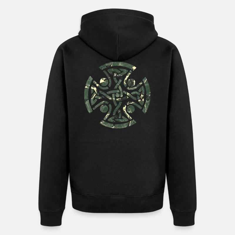 noeud celtique 11 e 226 - Veste à capuche bio Premium Unisexe - noir