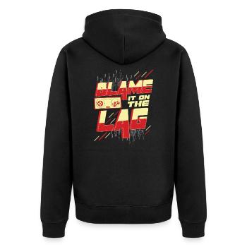 The Lag Gift Gamble Console PC Play cheat - Unisex Premium Organic Zip Hoodie - black - Back - Nico (187cm)