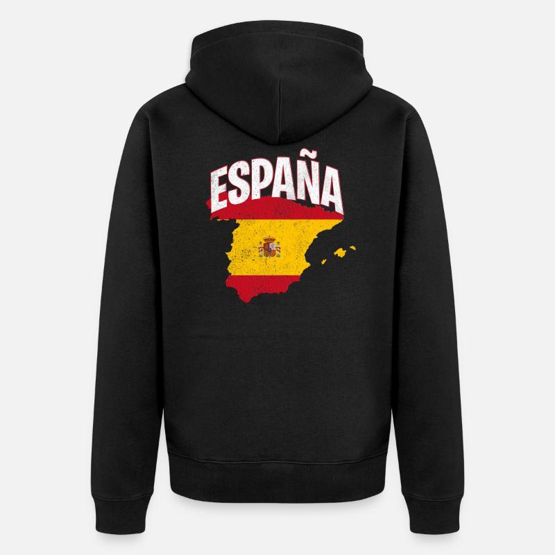Espana Espagne - Veste à capuche bio Premium Unisexe - noir
