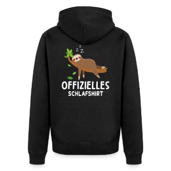 Pyjama pyjama paresseux - Veste à capuche bio Premium Unisexe - noir - Dos - Nico (187cm)