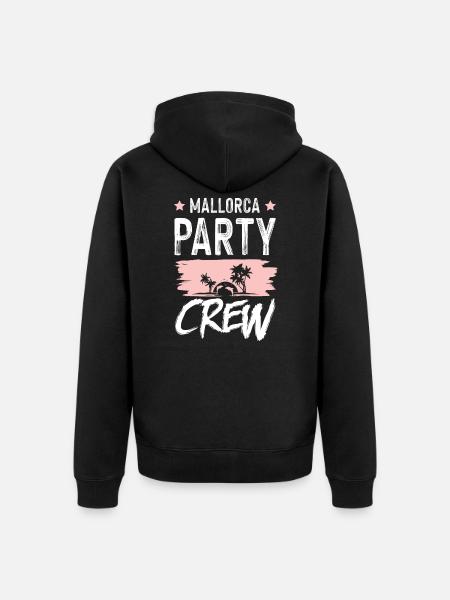 Mallorca Party Crew - Unisex Premium Organic Zip Hoodie - black
