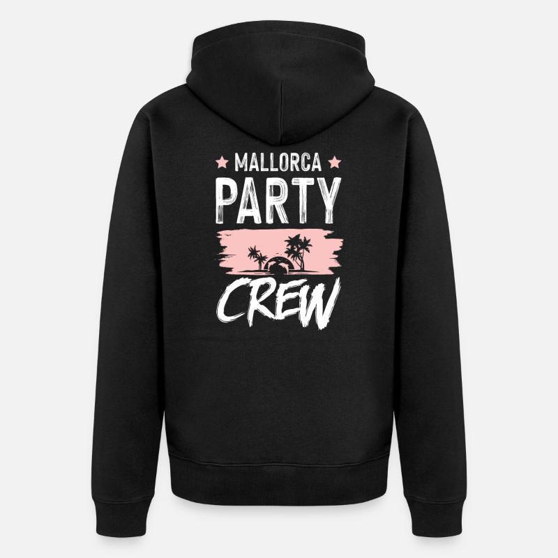 Mallorca Party Crew - Veste à capuche bio Premium Unisexe - noir