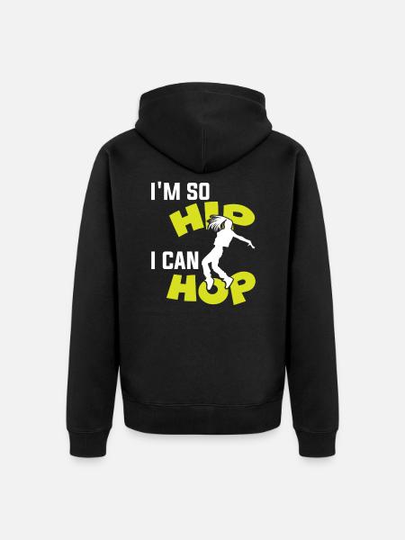 hip hop breakdance - Unisex Premium Bio Zip Hoodie - Schwarz