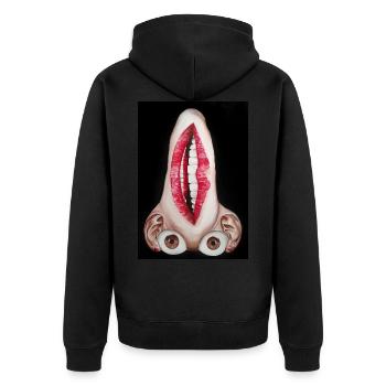 Mouth - Veste à capuche bio Premium Unisexe - noir - Dos - Nico (187cm)