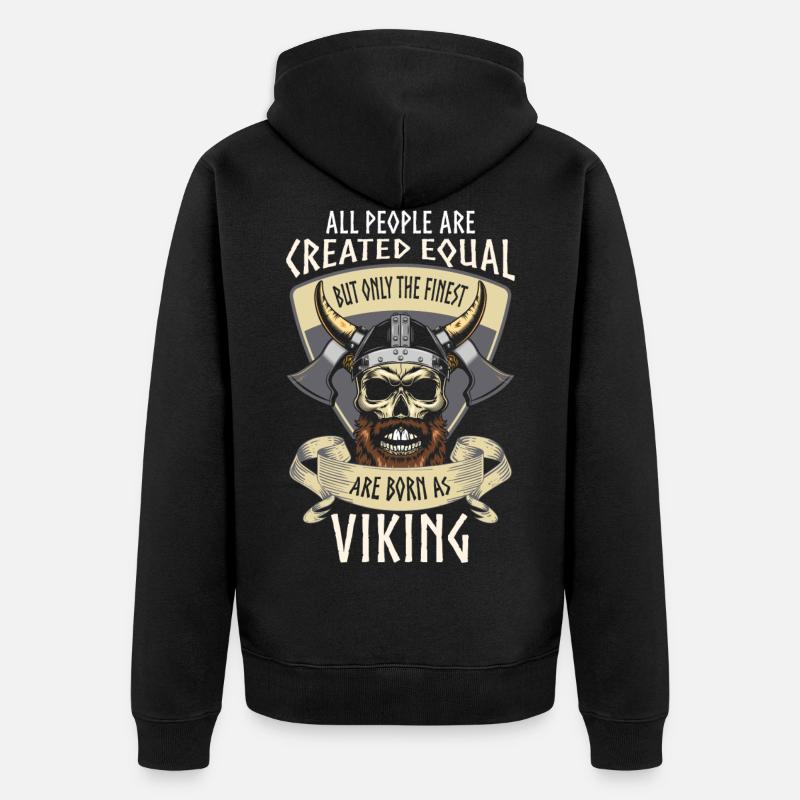 Odin Mythologie Guerrier - Veste à capuche bio Premium Unisexe - noir