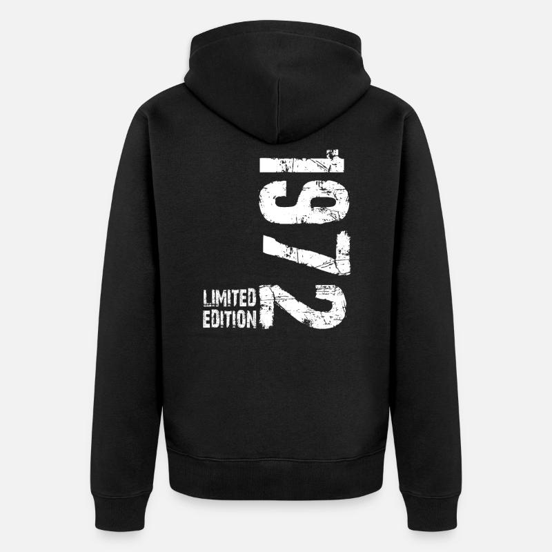 Édition limitée 1972 - Veste à capuche bio Premium Unisexe - noir