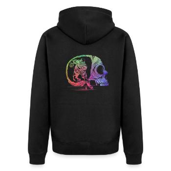 Hockey sur glace Hockey sur glace Skull Hockey sur glace - Veste à capuche bio Premium Unisexe - noir - Dos - Nico (187cm)
