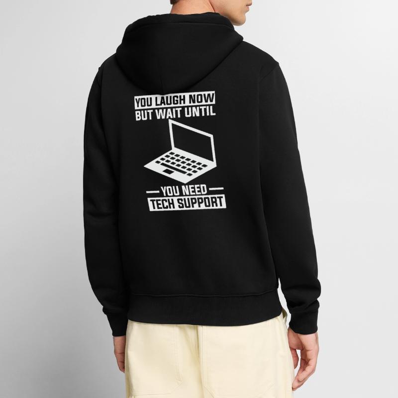 Computer Scientist Computer PC Printer Computer Writing Unisex Premium Organic Zip Hoodie