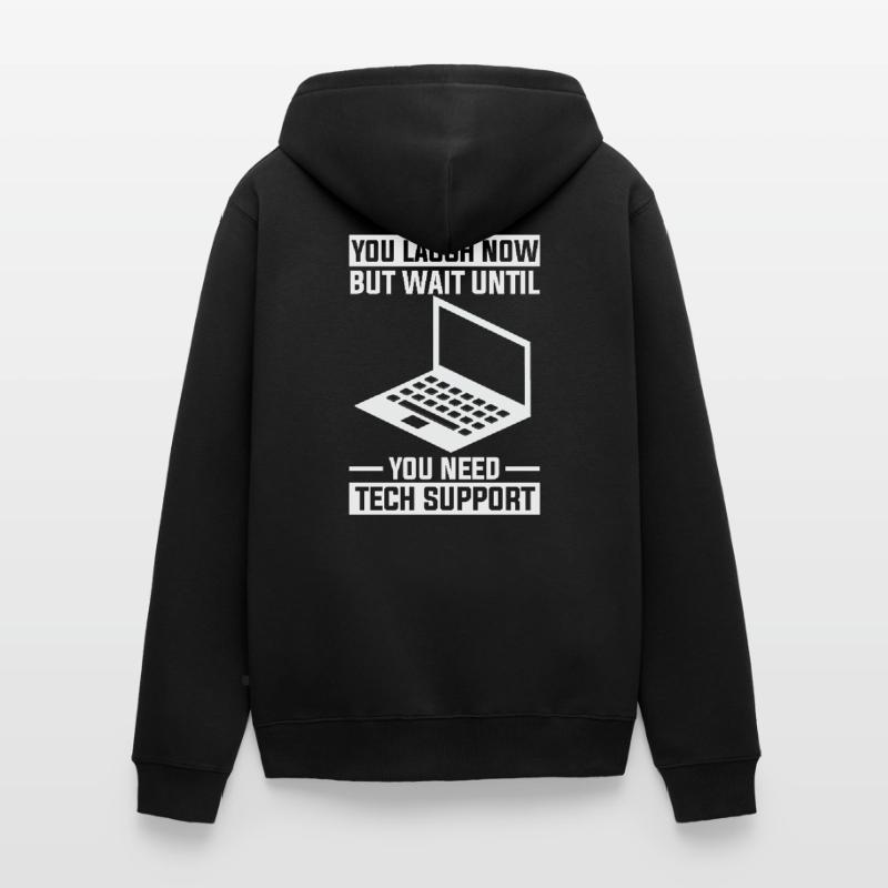 Computer Scientist Computer PC Printer Computer Writing Unisex Premium Organic Zip Hoodie