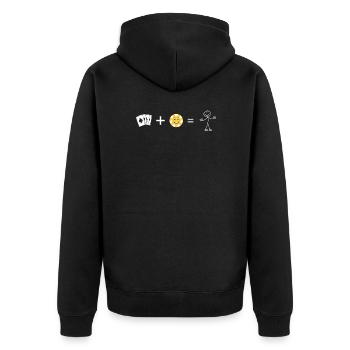 Joueurs de cartes de poker Poker Stickman Casino Poker - Veste à capuche bio Premium Unisexe - noir - Dos - Nico (187cm)